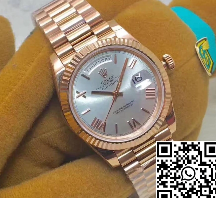 228235 Day-Date 40MM Gold 40 Rolex Dial Rose EW Factory Sundust 0920
